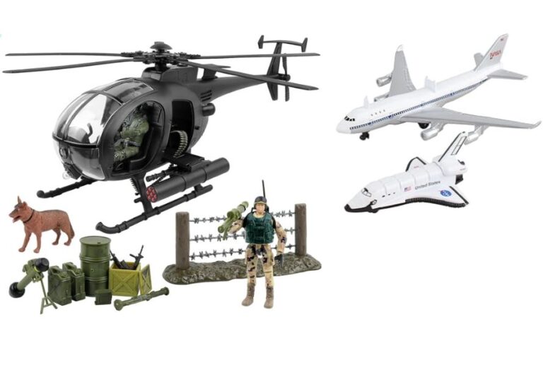 Top 6 Aircraft Toy Set for Kids – Outdoor Play Military Toy Helicopter