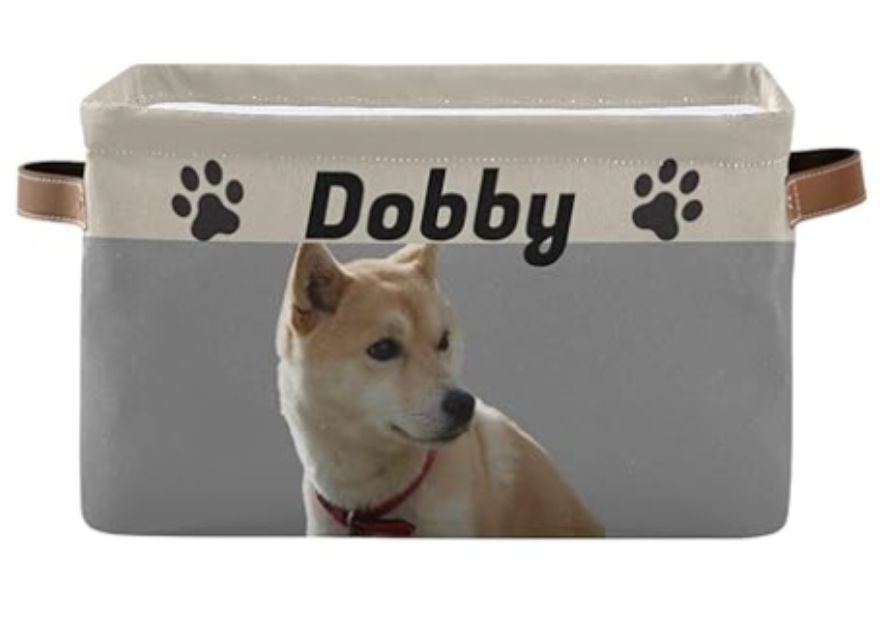 Personalized Dog Toy Bins